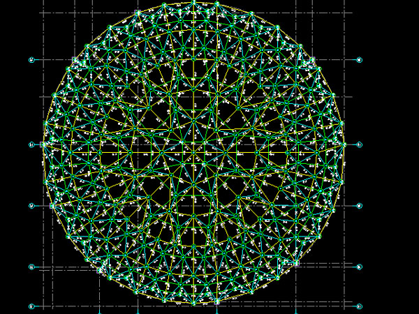 上虞明光正元广场圆形网架
